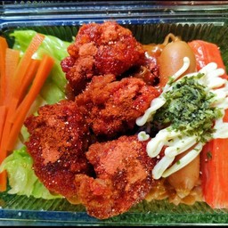 ปูอัดใส้กรอกไก่วิงแซ่บ