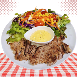 สลัดเสต็กหมูสันคอ