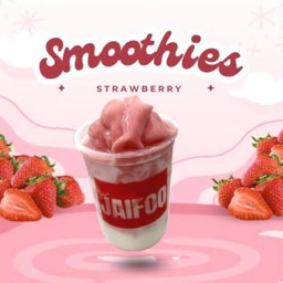 สมูทตี้สตอเบอร์รี่โยเกิร์ตปั่น