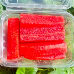 แตงโมพันธุ์ ตอปิโด organic ปอกแกะเมล็ด พร้อมทาน