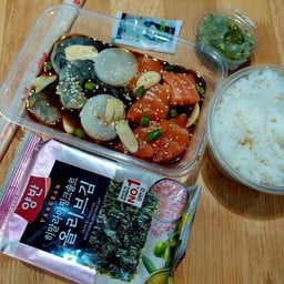 มอน กุ้ง หอยเชลล์ ครบชุดสาหร่าย