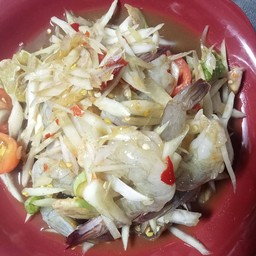 ตำกุ้งสดปูปลาร้า
