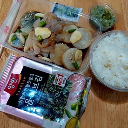 กุ้ง พุน หอยเชลล์ ครบชุดสาหร่าย