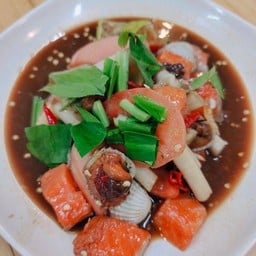 เหลาแซลม่อนหอยแครง