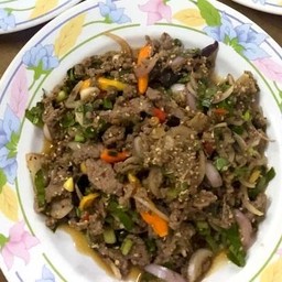 ลาบเนื้อสุก