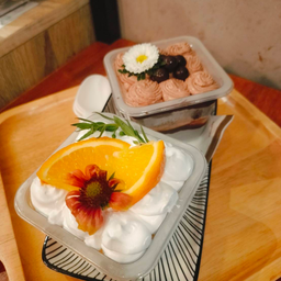 เค้กโฮมเมดครีมสดรสมะม่วง