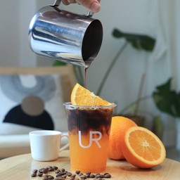 Real Orange Americano กาแฟน้ำส้ม