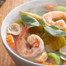 แกงเลียงกุ้งสด