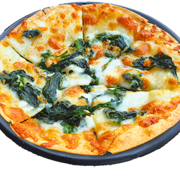 พิซซ่าผักโขมกระเทียมชีส