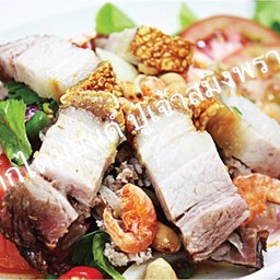 ยำวุ้นเส้นหมูกรอบ