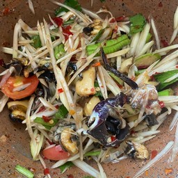 ตำปูปลาร้าหอยเชอรี่