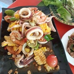 ตำข้าวโพดทะเล (ปลาร้า)