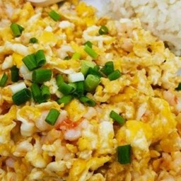 ข้าวไข่ขยี้หมูสับ
