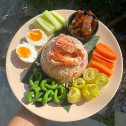 ข้าวน้ำพริกกุ้งสด