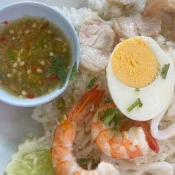 ข้าวราดน้ำพริกเกลือ