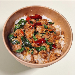 ข้าวผัดกะเพรา (ราดข้าว)