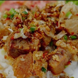 ข้าวราด คั่วพริกเกลือ