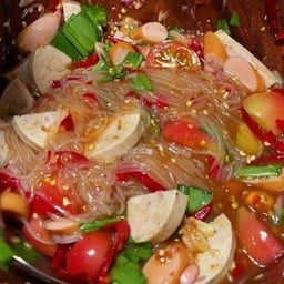 ตำเส้นเล็กหมูยอ /တန်းစေ့လေး မူရော