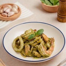 ลิงกวิเนเพสโต้ซีฟู้ด Pesto Seafood Linguine