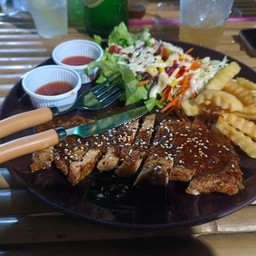 สเต็กหมูหมาล่า