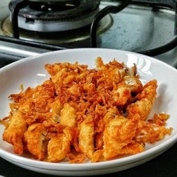 ไก่ทอดกระเทียมกรอบจิ้มแจ่ว