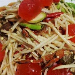 ตำปูปลาร้า/ไข่แดง