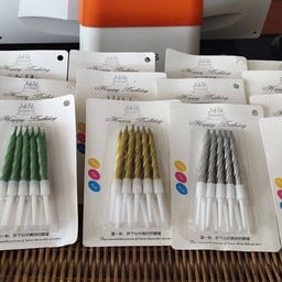 เทียนเเท่งสีเล็กพลาสเทล