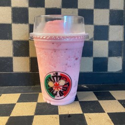 นม - สตรอเบอร์รี่ปั่น