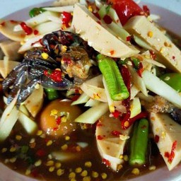 ตำหมูยอปูปลาร้า