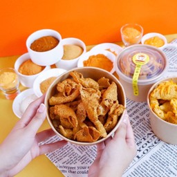 หนังไก่โคตรกรอบ ขนาด M 50กรัม