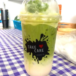 ชาเขียวนมสดทุโทน(2ชั้น)ธรรมดา