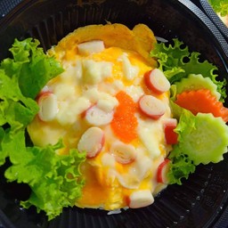 ไข่ข้นปูอัดราดข้าว