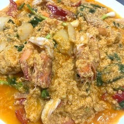 กุ้งผัดผงกะหรี