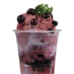 บลูเบอร์รี่ นมสด สมูทตี้