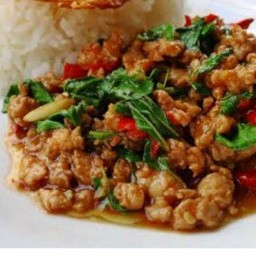 กะเพราหมูสับ/ราดข้าว