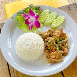 ข้าวซี่โครงหมูผัดเต้าเจียว