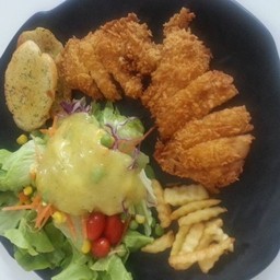 สเต็กไก่กรอบ