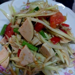 ตำปลาร้าหมูยอ