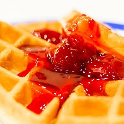 วาฟเฟิล แยมสตรอเบอรี่