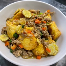 เต้าหู้หมูสับทรงเครื่อง