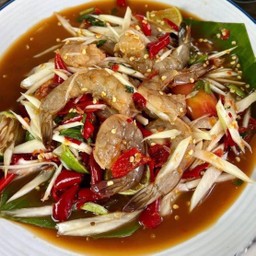ตำกุ้งสด