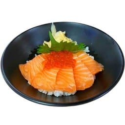 ข้าวหน้าแซลมอน อิคุระ Salmon Ikura Don