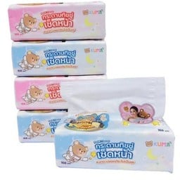 1หิ้ว(5ห่อ) กระดาษทิชชูเช็ดหน้า คุมะ(5x168แผ่น)