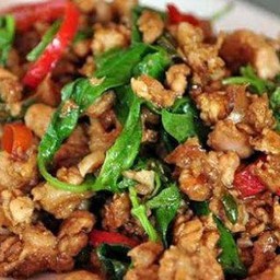 กะเพราหมูสับ