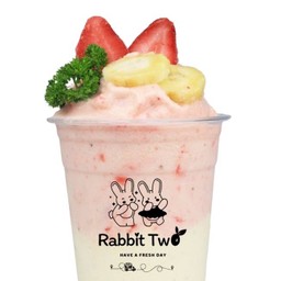 กล้วยหอม สตอเบอร์รี่ สมูทตี้