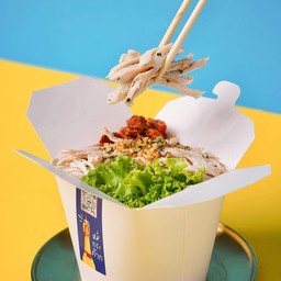 หมี่กระต๊าก 🌟ร้านแนะนำ🌟หมี่ไก่ฉีกรสแซ่บ! หมี่ไก่ฉีกรสแซ่บ! (สาขา 18) ตลาด ส.รุ่งเรือง