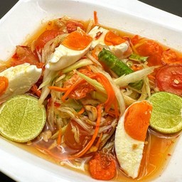 ส้มตำไทยไข่เค็ม