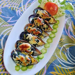 หอยแมลงภู่nzอบชีส