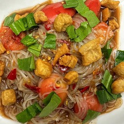 ตำเส้นเล็กกากหมู