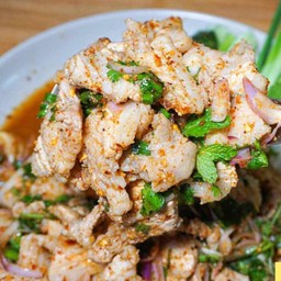 ลาบหมูสามชั้น